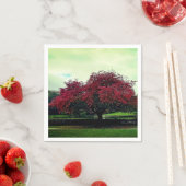 Rote Blätter Serviette (Beispiel)