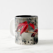 Rote-Blätter-Tasse Zweifarbige Tasse (Vorderseite Links)