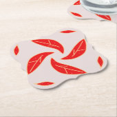 Rote Blätter Untersetzer (angewinkelt)