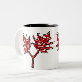 Rote Blätter Vector Graphics Tasse (Vorderseite Links)