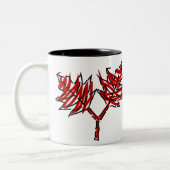 Rote Blätter Vector Graphics Tasse (Links)