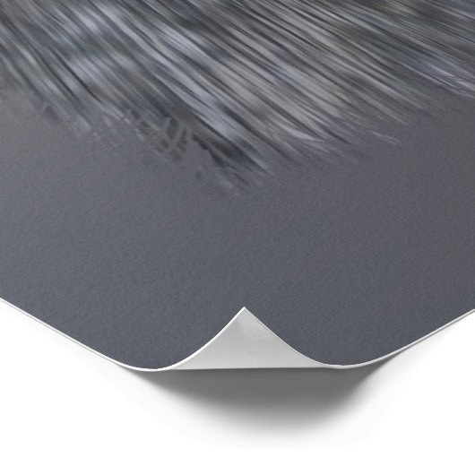 Rote Blätter verloren Poster (Ecke)