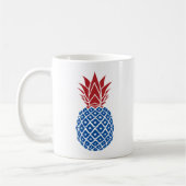 Rote Blaue Ananas Kaffeetasse (Links)