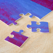 Rote, blaue digitale Kunst des Kolosseums und Stat Puzzle (Seite)