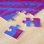 Rote, blaue digitale Kunst des Kolosseums und Stat Puzzle (Seite)