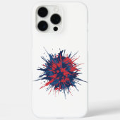 Rote Blaue Explosion  Case-Mate iPhone Hülle (Rückseite)