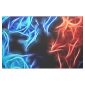 Rote blaue Flammen des Gut und Bösesmustergewebes Stoff (Fat Quarter (45,7 x 55,9 cm))