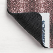 Rote blaue Glitzern unter der Flagge Rustikales UK Mousepad (Ecke)