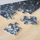 Rote blaue Glitzern unter der Flagge Rustikales UK Puzzle (Seite)