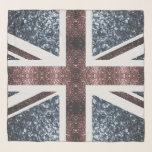 Rote blaue Glitzern unter der Flagge Rustikales UK Schal<br><div class="desc">Vintage Stil Design UK Flagge in rot und blau Imitat Glitzern Glitzer. Wir benutzen Foto von Glitzern Glitzer.</div>