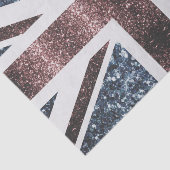 Rote blaue Glitzern unter der Flagge Rustikales UK Seidenpapier (Ausschnitt)