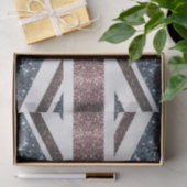 Rote blaue Glitzern unter der Flagge Rustikales UK Seidenpapier (Geschenk)