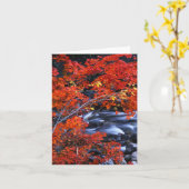 Rote/blaue Landschaft Karte (Gelbe Blume)
