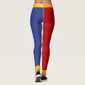 Rote Blaue Orange Leggings (Rückseite)