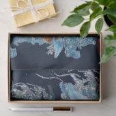 ROTE BLAUE POINSETTIAS, CHRISTMAS STARTEN IN GLITZ SEIDENPAPIER (Geschenk)