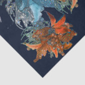 ROTE BLAUE POINSETTIAS, CHRISTMAS STARTEN IN GLITZ SEIDENPAPIER (Detail)