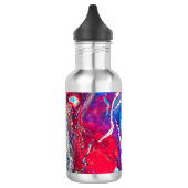Rote blaue Strudel-Wasser-Flasche Edelstahlflasche (Links)