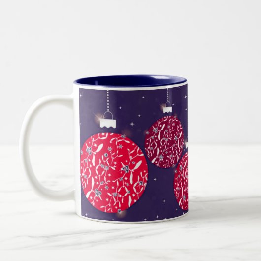Rote/blaue Tochter-Tasse des Zweifarbige Tasse (Links)