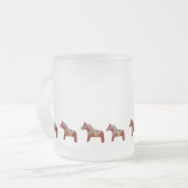 Rote, Blaue und Grüne Heißcider-Tasse Mattglastasse (Vorderseite Links)
