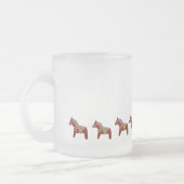 Rote, Blaue und Grüne Heißcider-Tasse Mattglastasse (Links)