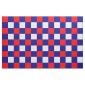 Rote, blaue und weiße Schachbrettmuster Stoff (Fat Quarter (45,7 x 55,9 cm))