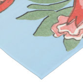 ROTE BLAUENTEILE KURZER TISCHLÄUFER (Ecke)