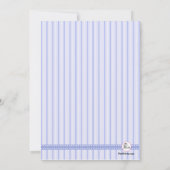 Rote Blauer Kreuz Einladung. Einladung (Rückseite)