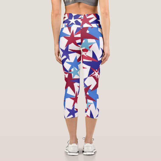 Rote Blausteine Capri Leggings (Rückseite)