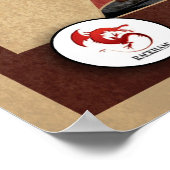 Rote Blocks Revolution Poster (Ecke)