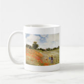 Rote blühende Mohnblumen - Claude Monet Kaffeetasse (Links)