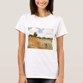 Rote blühende Mohnblumen - Claude Monet T-Shirt (Vorderseite)
