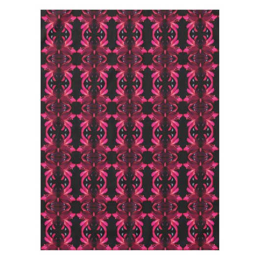 Rote Blume Abstrakte Kunst Tischdecke (Vorderseite)