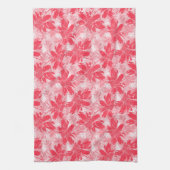 Rote Blume auf Weiß. Geschirrtuch (Vertikal)