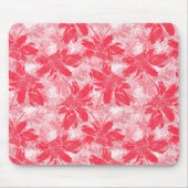 Rote Blume auf Weiß. Mousepad (Vorne)