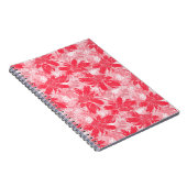 Rote Blume auf Weiß. Notizblock (Rechte Seite)