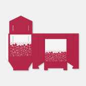 Rote Blume auf weißem Hintergrund Geschenkschachtel (Ungefaltet)