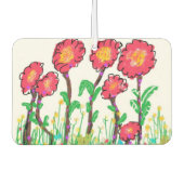 Rote Blume Autolufterfrischer (Vorderseite)