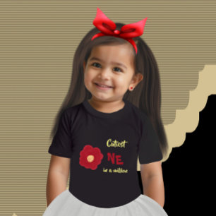 Rote Blume Baby T-shirt