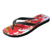 Rote Blume Badesandalen (Schrägansicht)