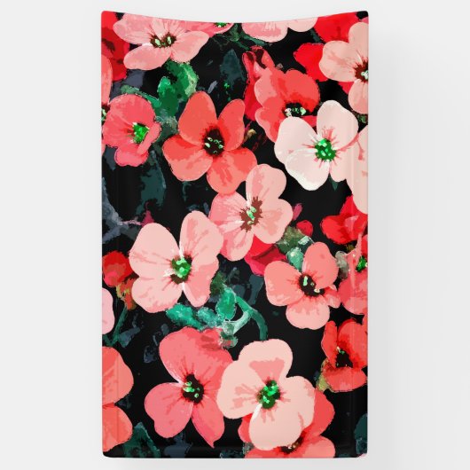 Rote Blume Banner (Vertikal)