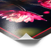 Rote Blume bei Sonnenlicht Abstrakt 8x10 Fotodruck (Ecke)