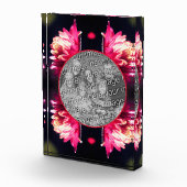 Rote Blume bei Sonnenlicht Fotoblock (Rechts)