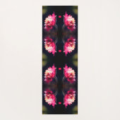 Rote Blume bei Sonnenlicht Nah Abstrakt Yogamatte (Rückseite)