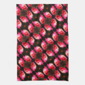 Rote Blume bei Sonnenlicht Nah-up Muster Geschirrtuch (Vertikal)