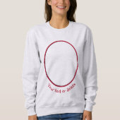 Rote Blume bei Sonnenlicht Personalisiert Sweatshirt (Vorderseite)