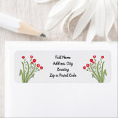 Rote Blume betont (Insitu)