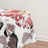 Rote Blume, Blumen, Retro, Rot und Weiß Tischdecke (Beispiel)