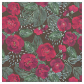 Rote Blume, Blumenmuster im Wasser. Stoff (Nahaufnahme)