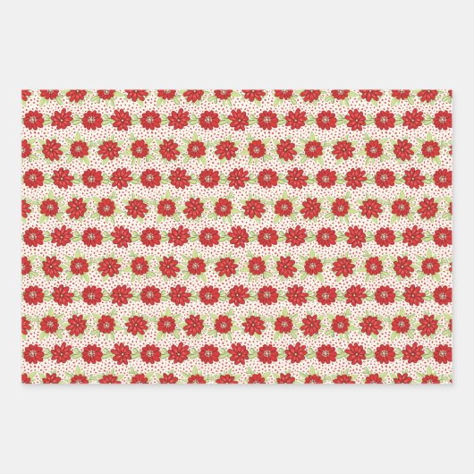 Rote Blume Blumensommer Geschenkpapier Set (Vorderseite 2)