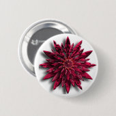 rote Blume Button (Vorne & Hinten)